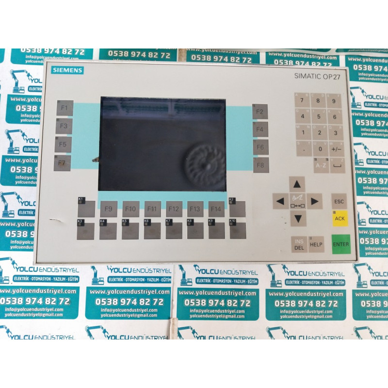 6AV3627-1JK00-0AX0 SIEMENS OP27 Mono Operator Panel, fiyatı,